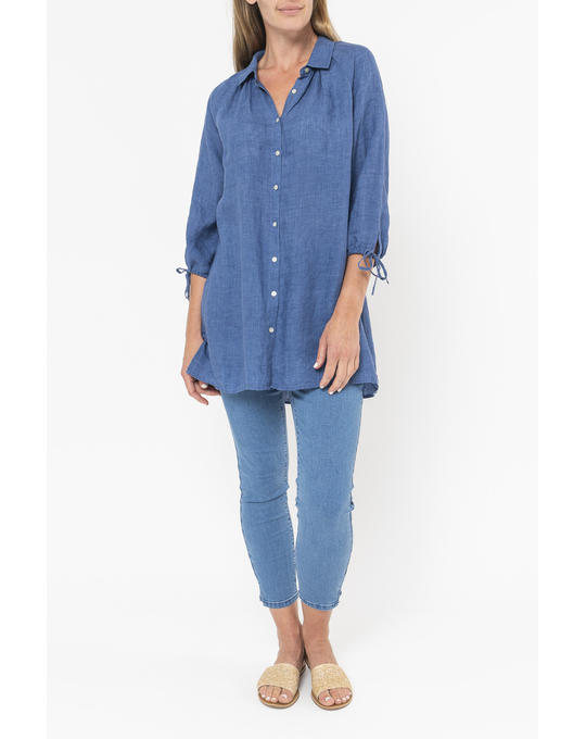 JUMP TIE SLEEVE TUNIC SHIRT