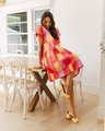 ELM SOLEIL CHECK DRESS