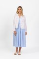 VASSALLI LINEN JACKET WITH FRAYED SEAMS