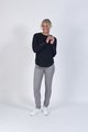 VASSALLI MERINO ROUND NECK TOP WITH DOME CUFF DETAIL