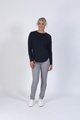 VASSALLI MERINO ROUND NECK TOP WITH DOME CUFF DETAIL
