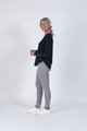 VASSALLI MERINO ROUND NECK TOP WITH DOME CUFF DETAIL