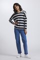 ROYAL MERINO STRIPED DROP SHOULDER JUMPER