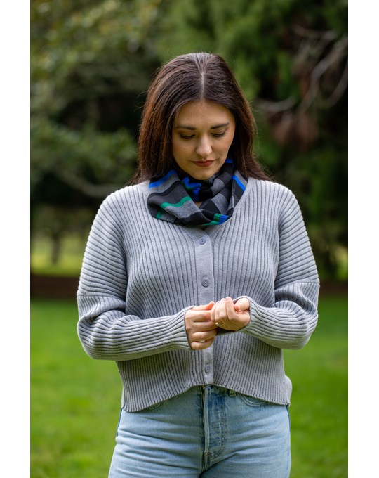 COUNTRY LAINE MULTI STRIPE INFINITY SCARF