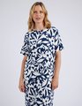 ELM STENCIL FLORAL TEE DRESS