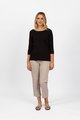 VASSALLI BOAT NECK 3/4 SLEEVE TOP