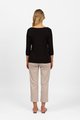 VASSALLI BOAT NECK 3/4 SLEEVE TOP