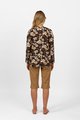 VASSALLI PRINTED LONG SLEEVE CHINESE COLLAR SHIRT WITH SIDE SPLITS