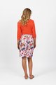 VASSALLI PRINTED LIGHTWEIGHT SKIRT WITH CENTRE BACK VENT