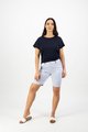 VASSALLI SLIM LEG ABOVE KNEE SHORT WITH CONTRAST TRIM