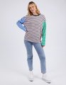 ELM SALLY STRIPE L/S TEE