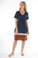 JUMP CONTRAST HEM DRESS