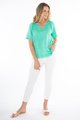 JUMP V NECK FLUTTER SHORT SLEEVE TOP