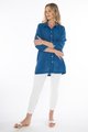 JUMP FRAYED TUNIC SHIRT