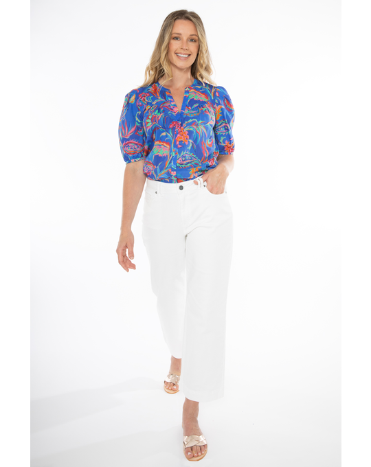 JUMP COBALT FLORA TOP