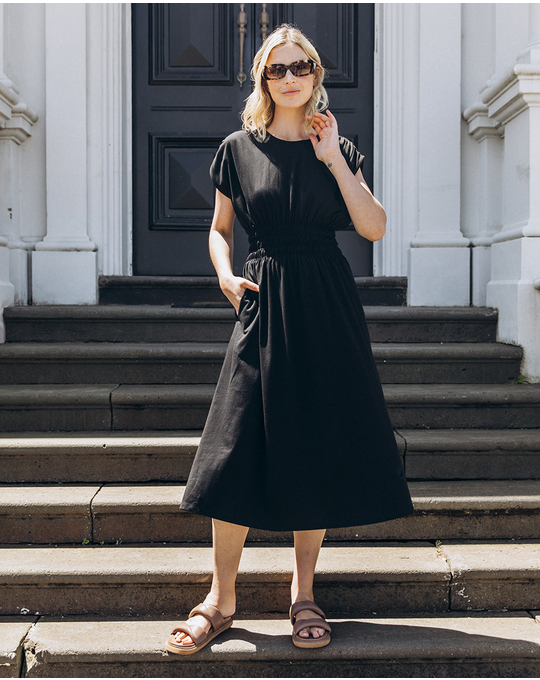 ELM NELLE MIDI DRESS 