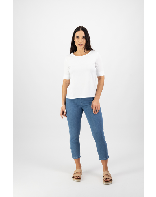 VASSALLI BOAT NECK TOP