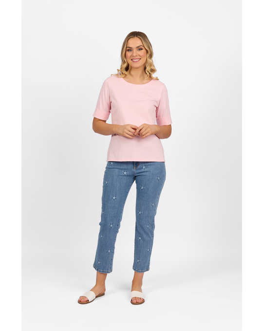 VASSALLI BOAT NECK TOP