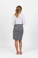 VASSALLI PRINTED LIGHTWEIGHT SKIRT WITH CENTRE BACK VENT