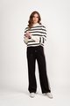 VASSALLI WIDE LEG FULL LENGTH PANT WITH SIDE STRIPE PANEL