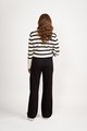 VASSALLI WIDE LEG FULL LENGTH PANT WITH SIDE STRIPE PANEL