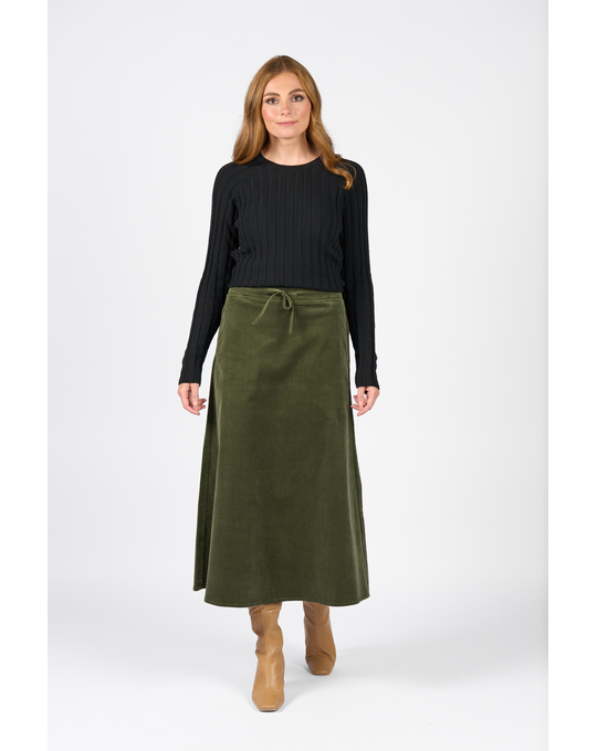 VASSALLI A LINE PULL ON SKIRT WITH DRAWCORD