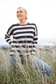 ROYAL MERINO STRIPED DROP SHOULDER JUMPER