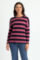 ROYAL MERINO STRIPED DROP SHOULDER JUMPER