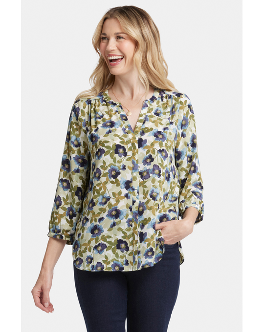 NYDJ PINTUCK BLOUSE