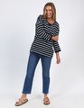 ELM ANNIE 3/4 SLEEVE STRIPE TEE