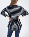 ELM ANNIE 3/4 SLEEVE STRIPE TEE