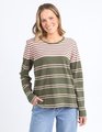 ELM LEXA STRIPE L/S TEE