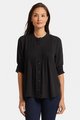NYDJ S/S PLEATED PEASANT BLOUSE