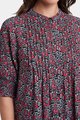 NYDJ S/S PLEATED PEASANT BLOUSE