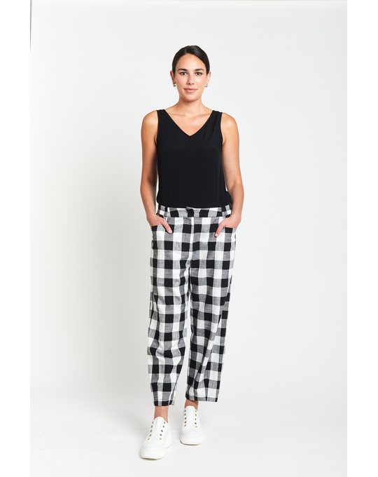 OBI GINGHAM DEVON PANT
