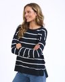 FOXWOOD JAYNE STRIPE THROW ON TOP