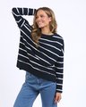 FOXWOOD JAYNE STRIPE THROW ON TOP