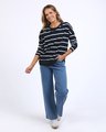 FOXWOOD JAYNE STRIPE THROW ON TOP