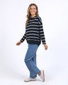 FOXWOOD JAYNE STRIPE THROW ON TOP
