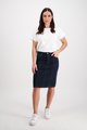 VASSALLI DENIM SKIRT WITH CONTRAST STITCHING