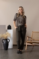 VASSALLI 3/4 SLEEVE ROUND KNIT TOP