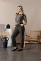 VASSALLI 3/4 SLEEVE ROUND KNIT TOP