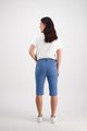 VASSALLI SLIM LEG CONTRAST STITCH DENIM SHORT