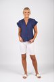 VASSALLI DROP SHOULDER TOP WITH SHIRRING DETAIL