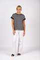 VASSALLI DROP SLEEVE TOP WITH STEPPED HEM
