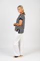 VASSALLI DROP SLEEVE TOP WITH STEPPED HEM