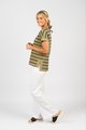 VASSALLI DROP SLEEVE TOP WITH STEPPED HEM