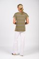 VASSALLI DROP SLEEVE TOP WITH STEPPED HEM