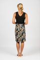 VASSALLI PRINTED LIGHTWEIGHT SKIRT WITH CENTRE BACK VENT
