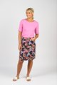 VASSALLI PRINTED LIGHTWEIGHT SKIRT WITH CENTRE BACK VENT